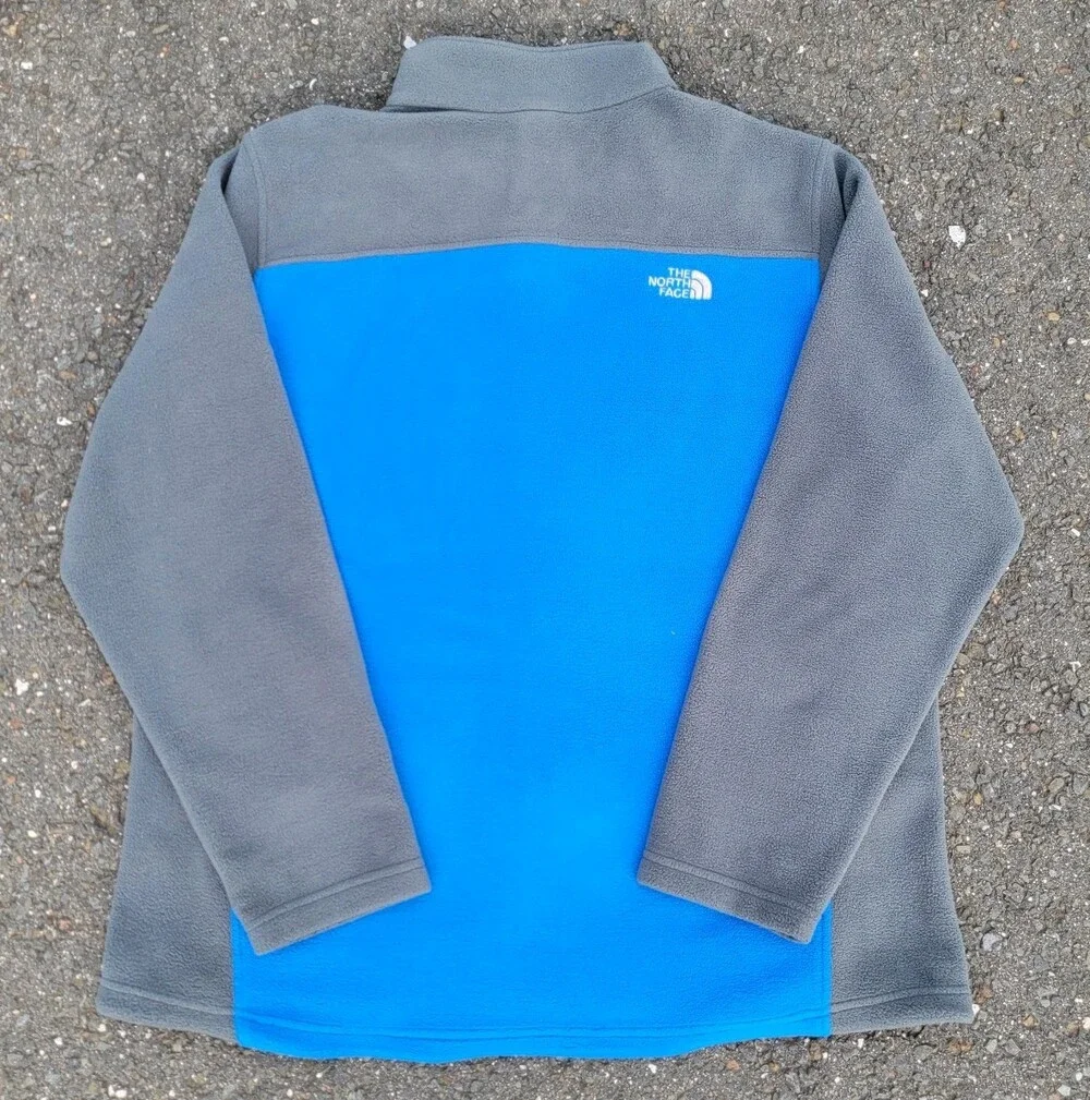 The North Face FlashDry Colorblock Blue/Gray Full Zip Fleece Jacket